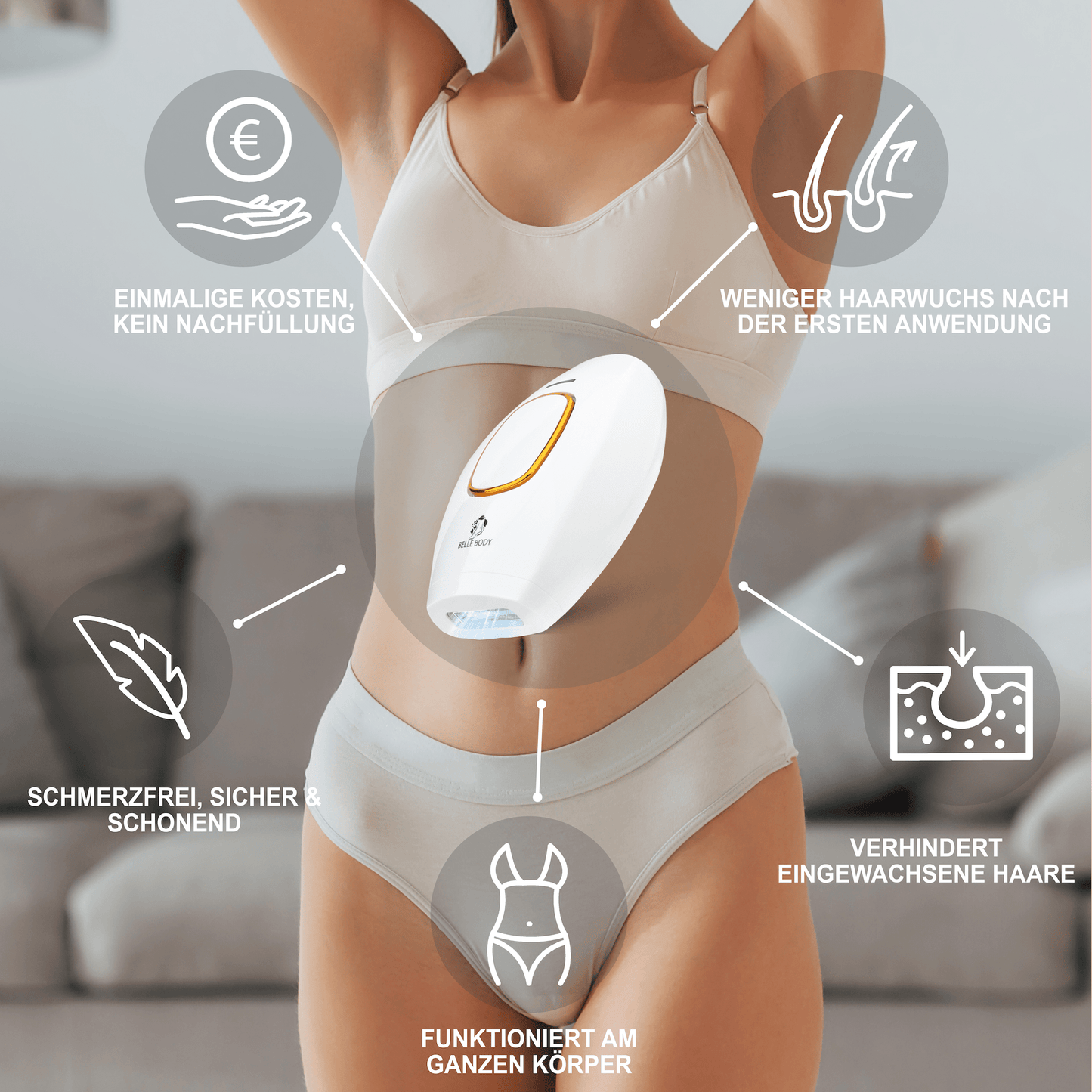 Belle Body IPL Ultra+ et mousse dépilatoire GRATUITE